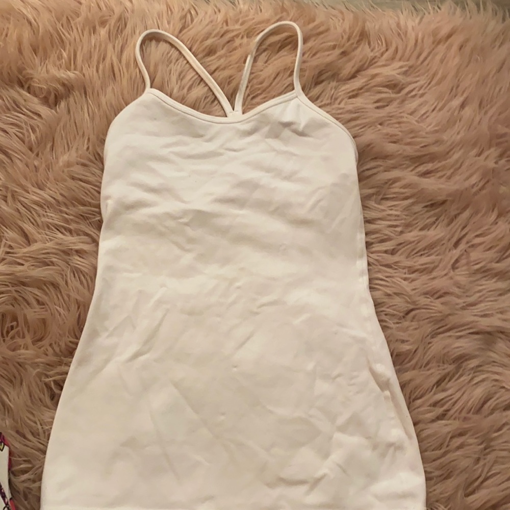 White lululemon spaghetti strap tank!